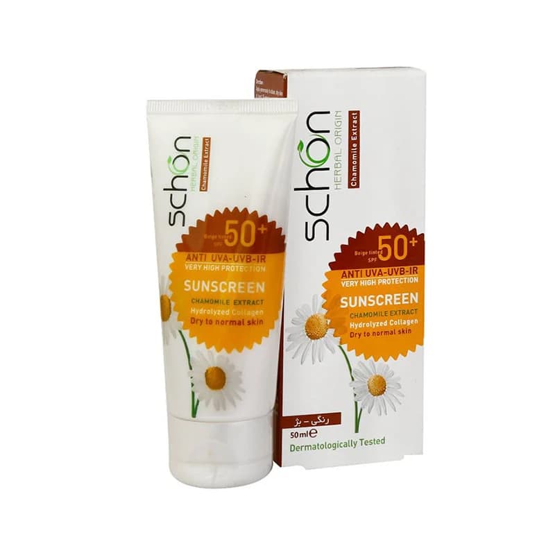 کرم ضدآفتاب شون با رنگ بژ +SPF50 — تصویر ۴