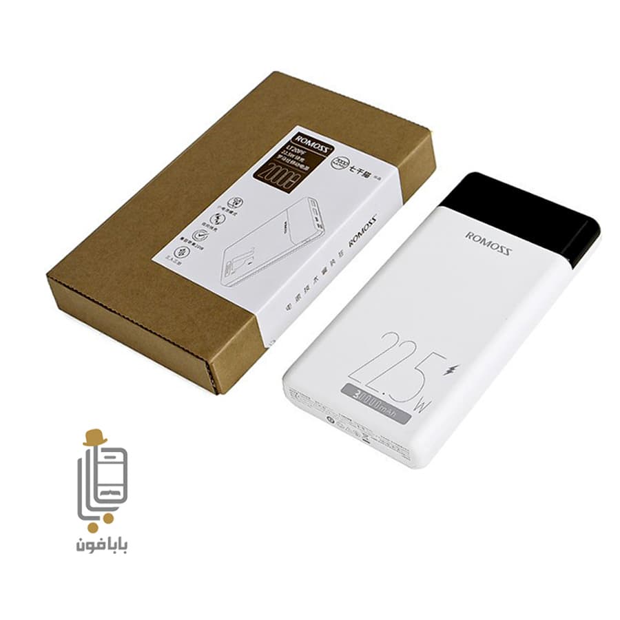 پاوربانک روموس ROMOSS LT30PF ظرفیت 30000 میلی آمپر — تصویر ۳