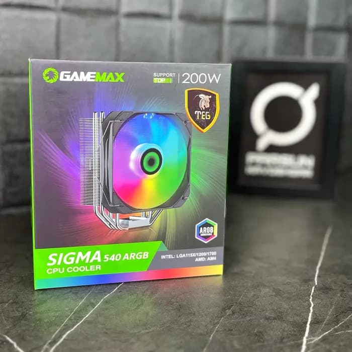 خنک کننده بادی گیم مکس مدل Sigma 540 ARGB — تصویر ۲
