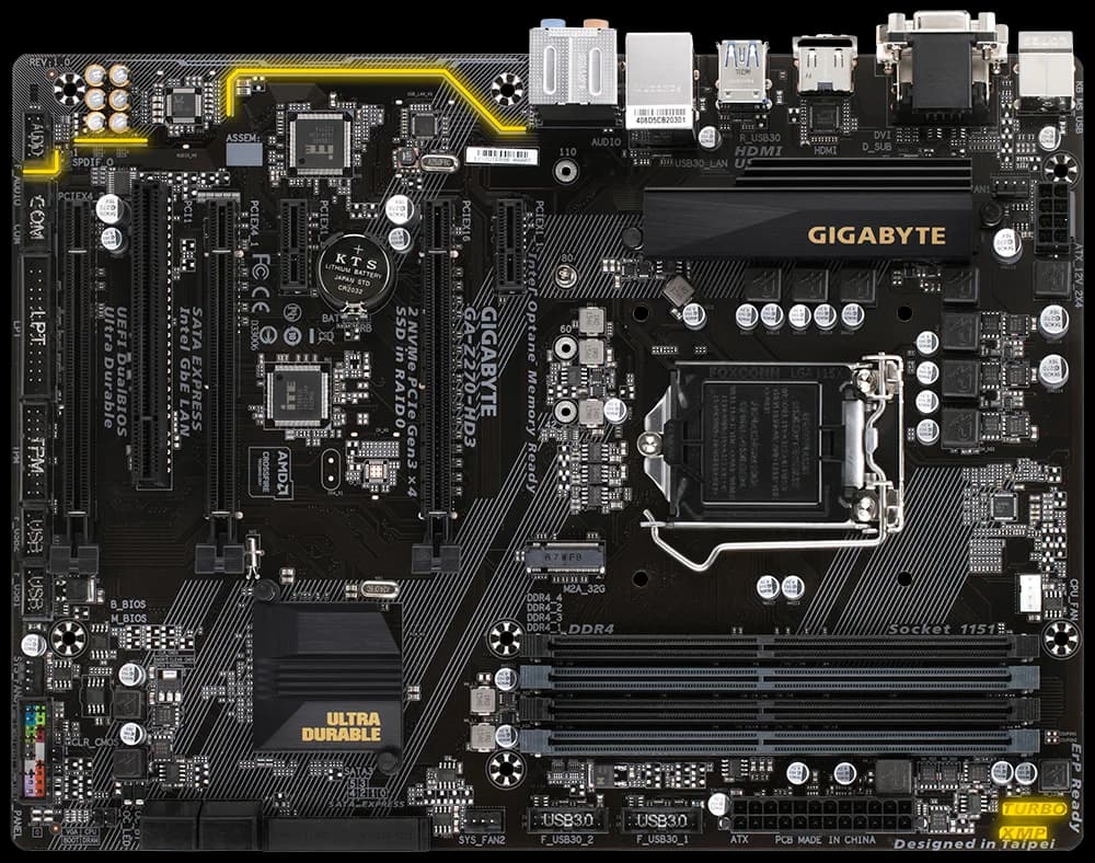 مادربرد گیگابایت GIGABYTE GA-Z270-HD3 استوک — تصویر ۶