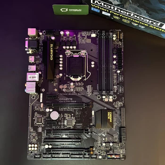 مادربرد گیگابایت GIGABYTE GA-Z270-HD3 استوک — تصویر ۲