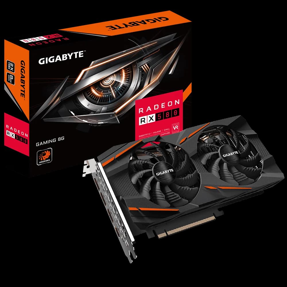 کارت گرافیک گیگابایت RX 580 GAMING 8GB استوک