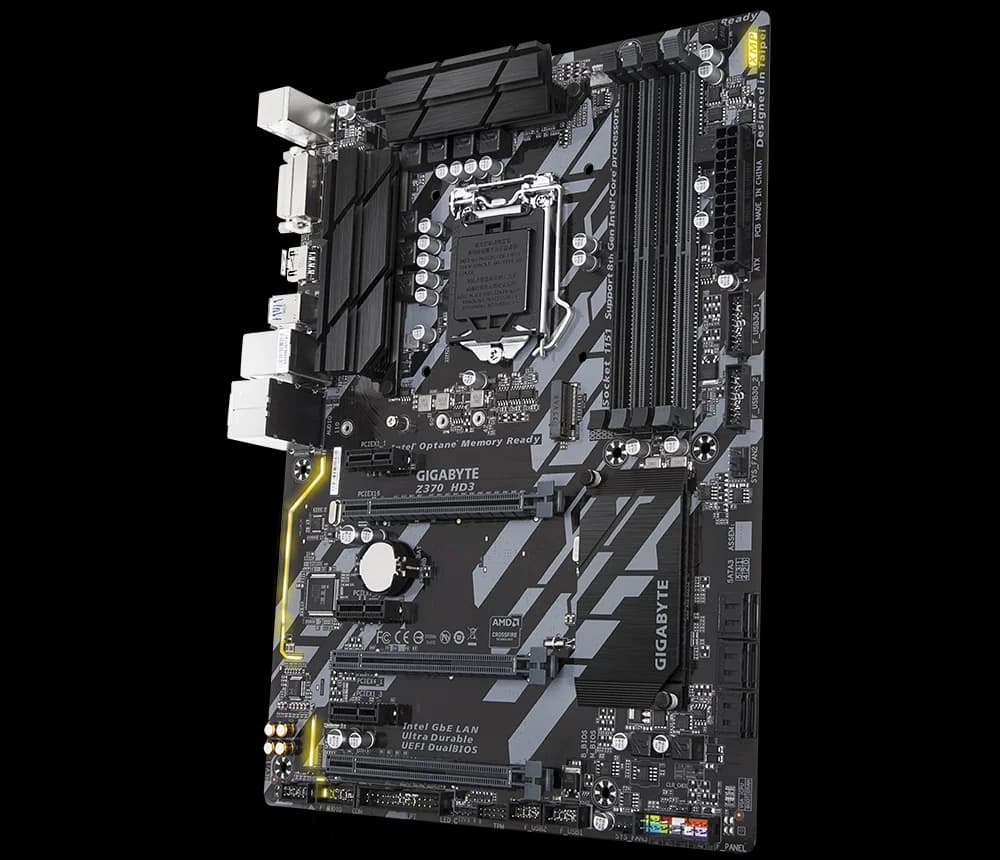 مادربرد گیگابایت Z370 HD3 rev 1.0 استوک — تصویر ۶