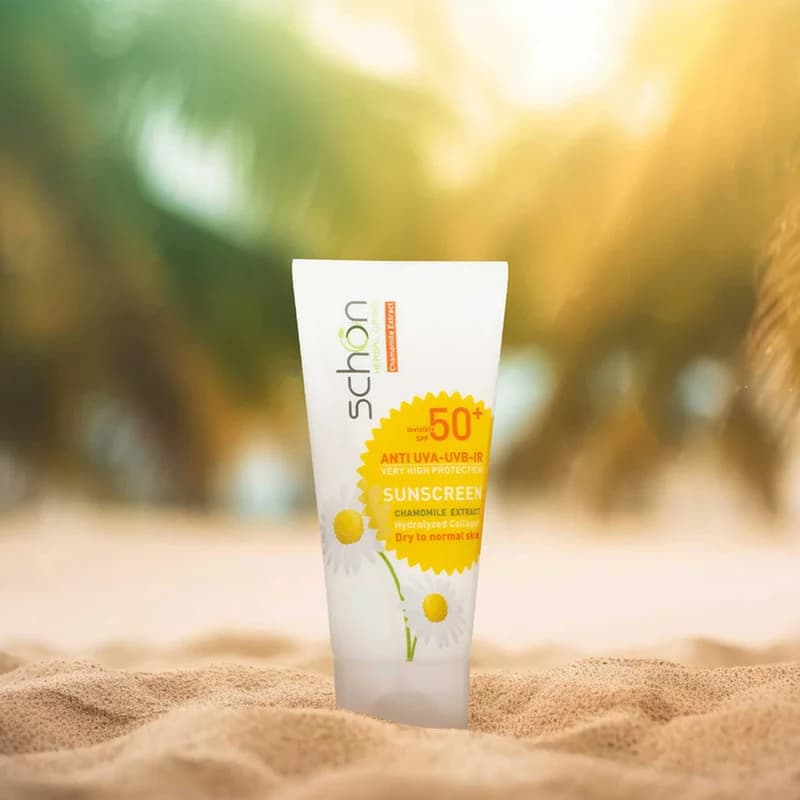 کرم ضدآفتاب بدون رنگ شون مدل Chamomile Extract — تصویر ۵