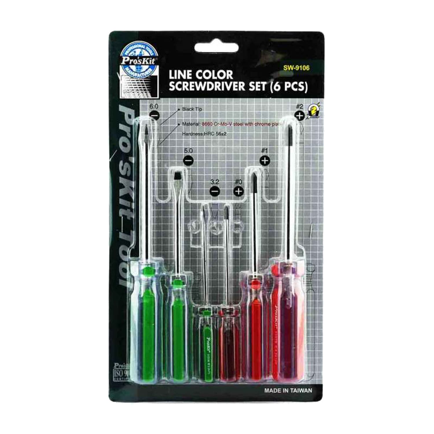 ست پیچ گوشتی پروسکیت مدل Pro’sKit SW-9106 — تصویر ۲