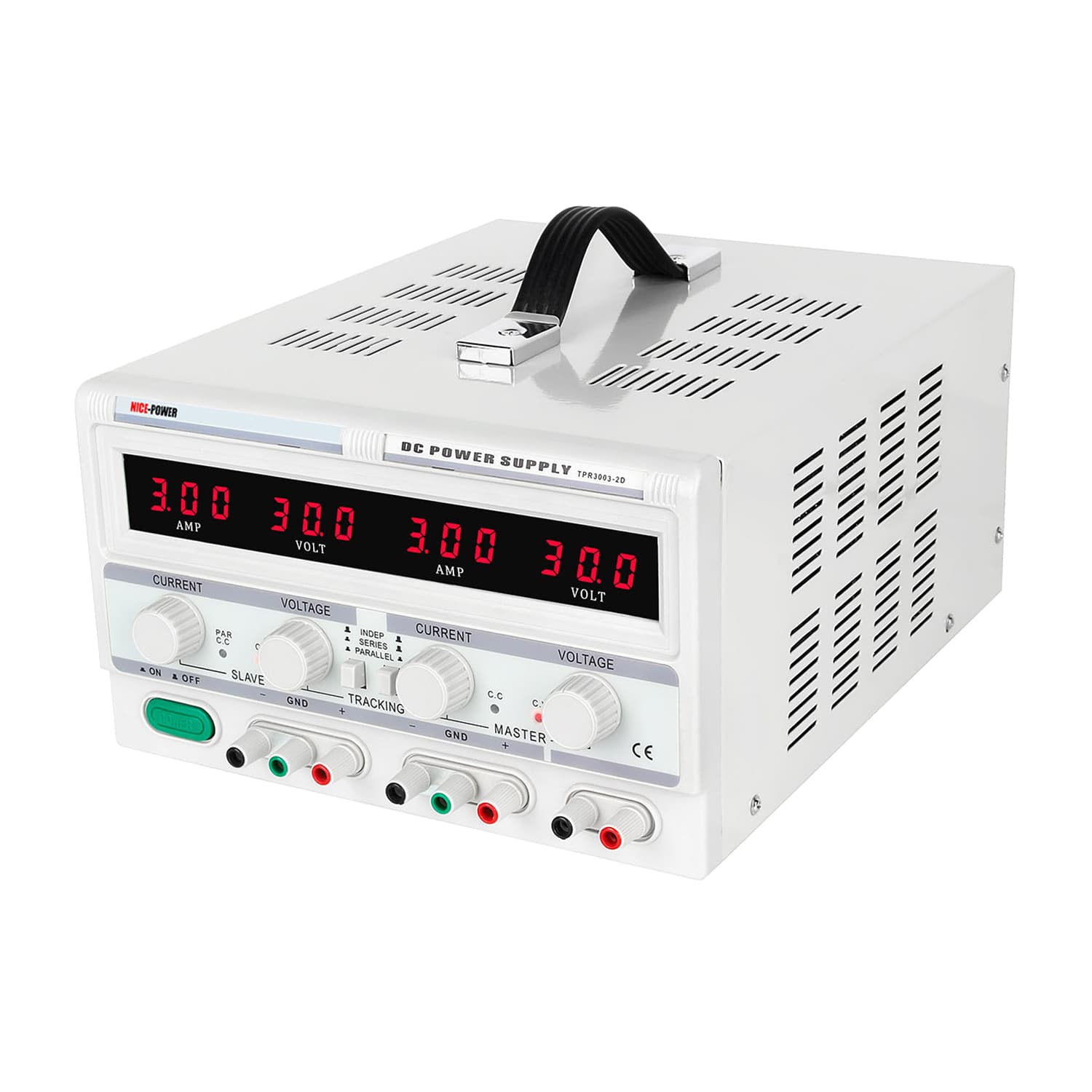 منبع تغذیه دوبل 30 ولت 3 آمپر مدل Nice-Power TPR3003-2D — تصویر ۲