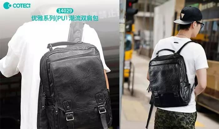 کوله پشتی ضدآب کوتتسی Coteetci Elegant series Trendy Backpack 14029-BK (اورجینال ارسال فوری) — تصویر ۳