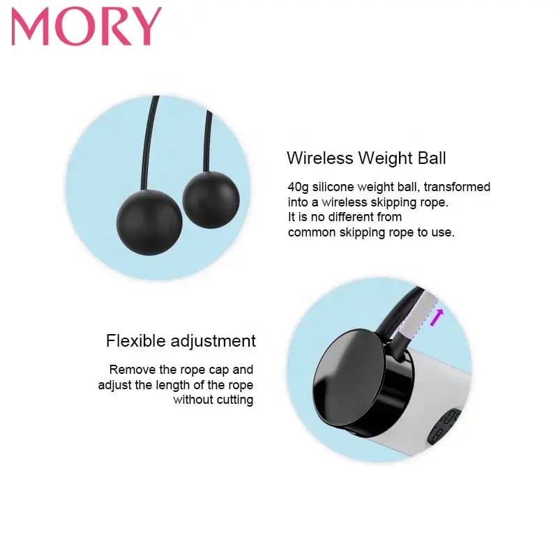 طناب ورزشی هوشمند مدل MORY-intelligent jump rope-j01 (اورجینال پلمپ ارسال فوری) — تصویر ۷