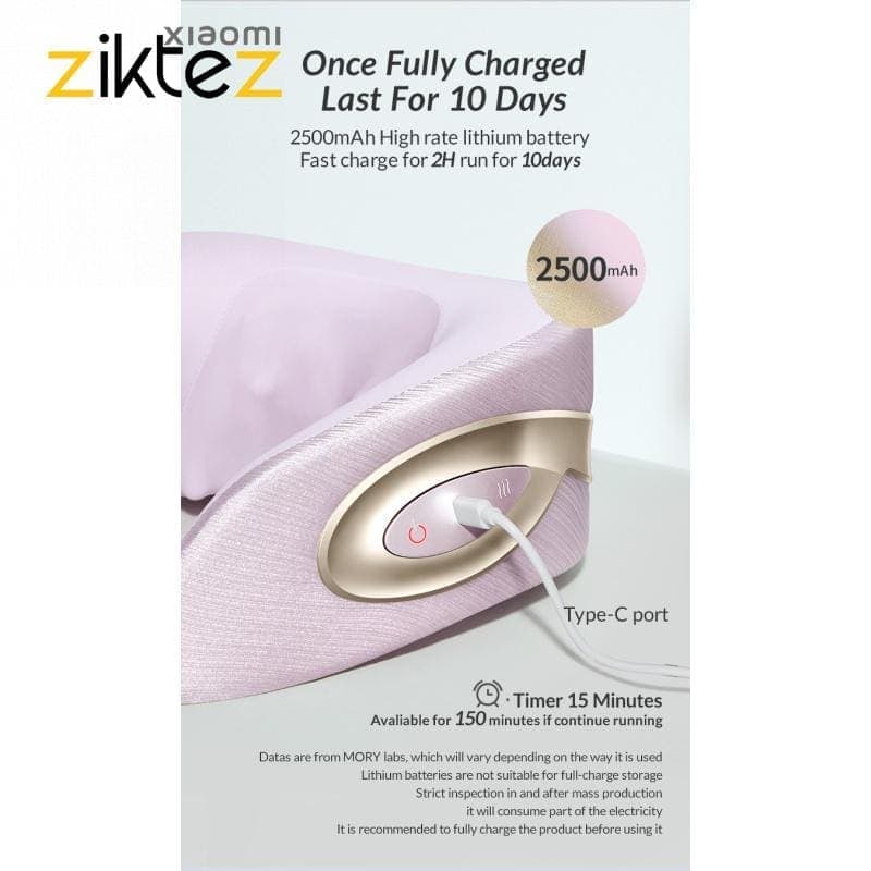 ماساژور گردن شیائومی مدل neck massage pillow-N03 (اورجینال پلمپ ارسال فوری) — تصویر ۳