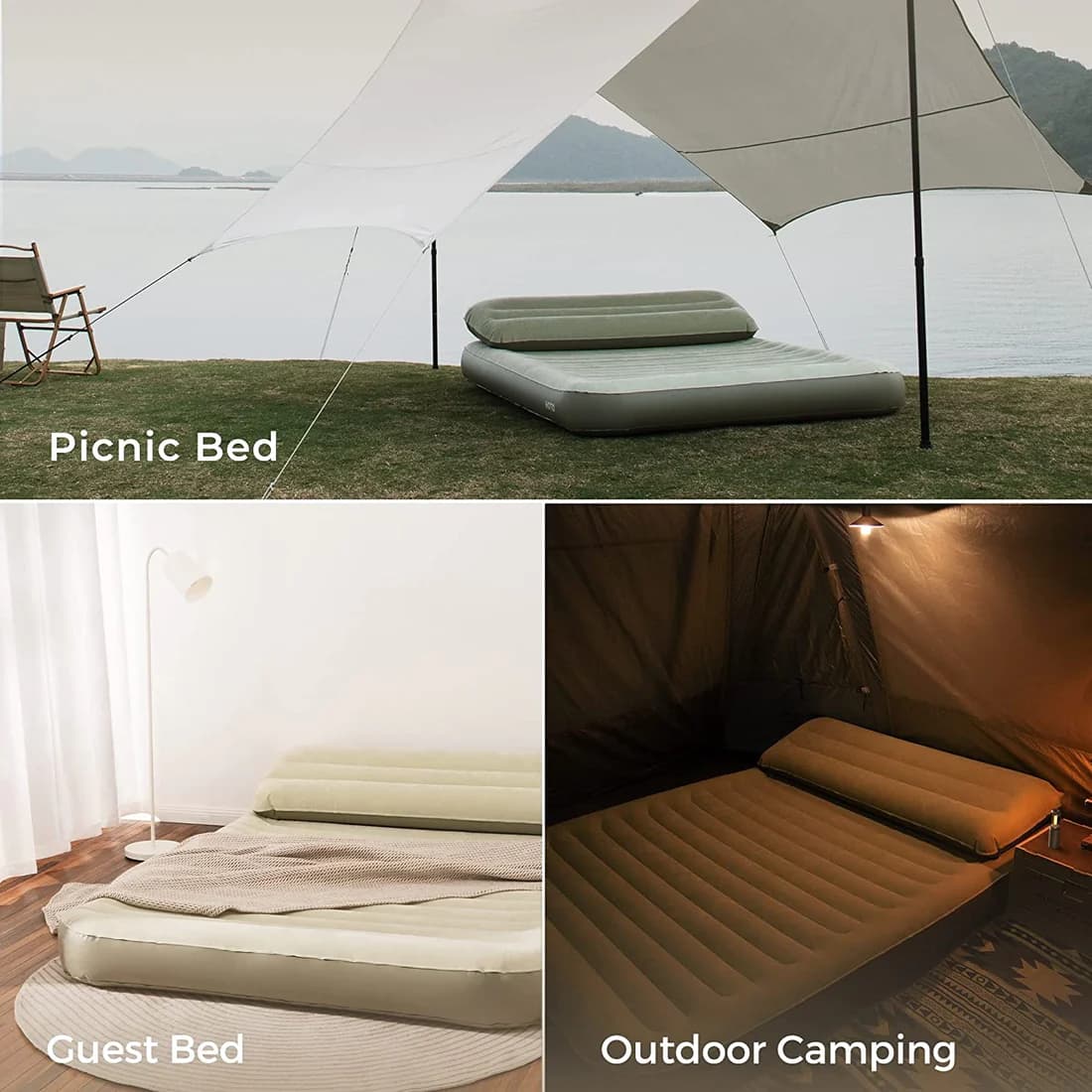 تشک و تخت بادی مدل hoto self inflating mattress (گلوبال اصلی پلمپ ارسال فوری) — تصویر ۴