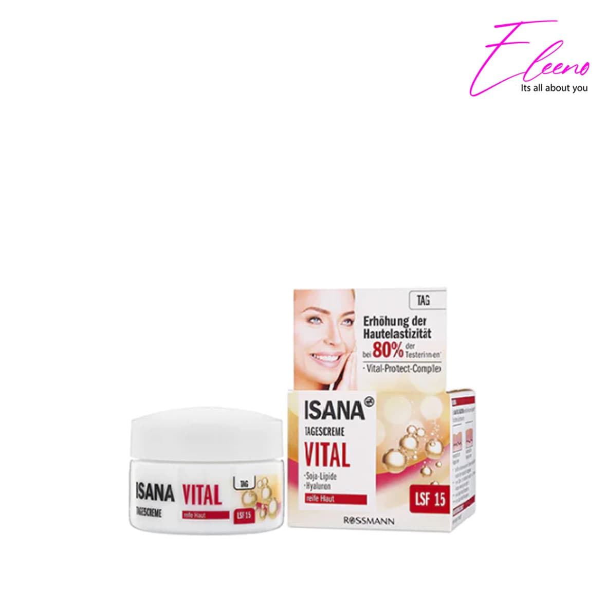 کرم روز ویتال ایسانا ISANA Vital Tagescreme حجم 50ml — تصویر ۳