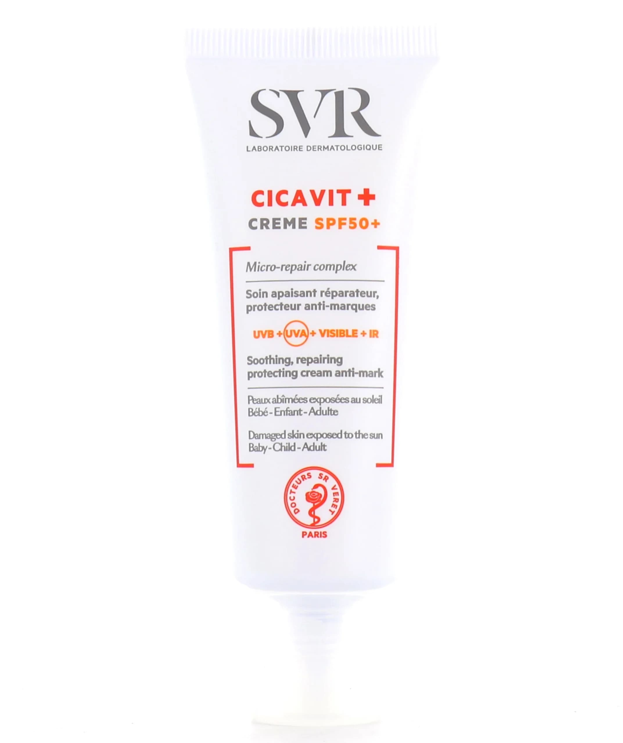 کرم ترمیم کننده SVR Cicavit+ SPF50 — تصویر ۲