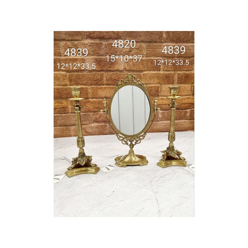 شمعدان برنجی تک شعله 4839