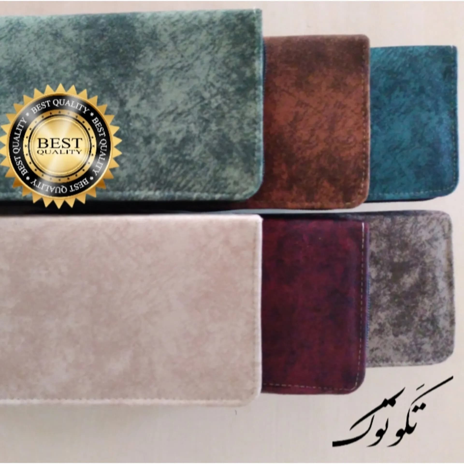 کیف پول و کیف موبایل دستی زنانه رویه چرم خارجی ابعاد 21 در 11 سانتیمتر — تصویر ۳