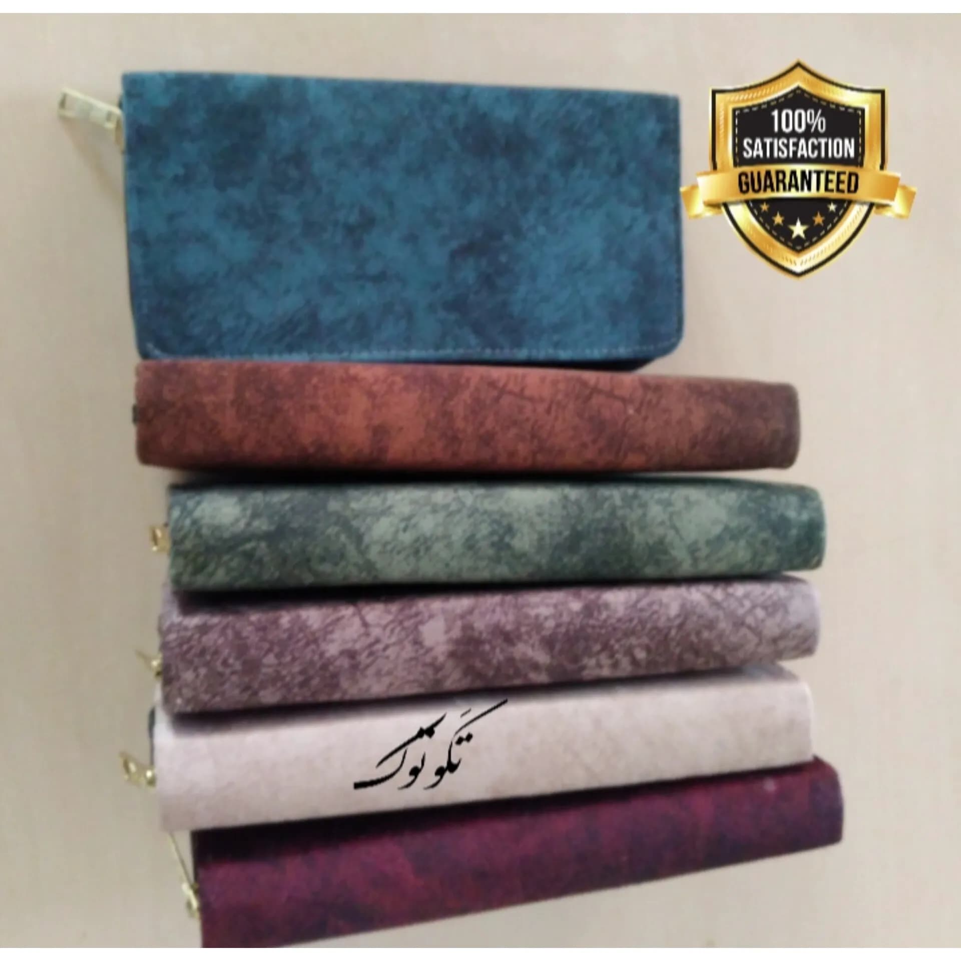 کیف پول و کیف موبایل دستی زنانه رویه چرم خارجی ابعاد 21 در 11 سانتیمتر — تصویر ۴