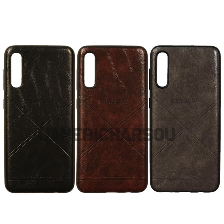 قاب طرح چرمی سامسونگ Leather Cover For Samsung A50