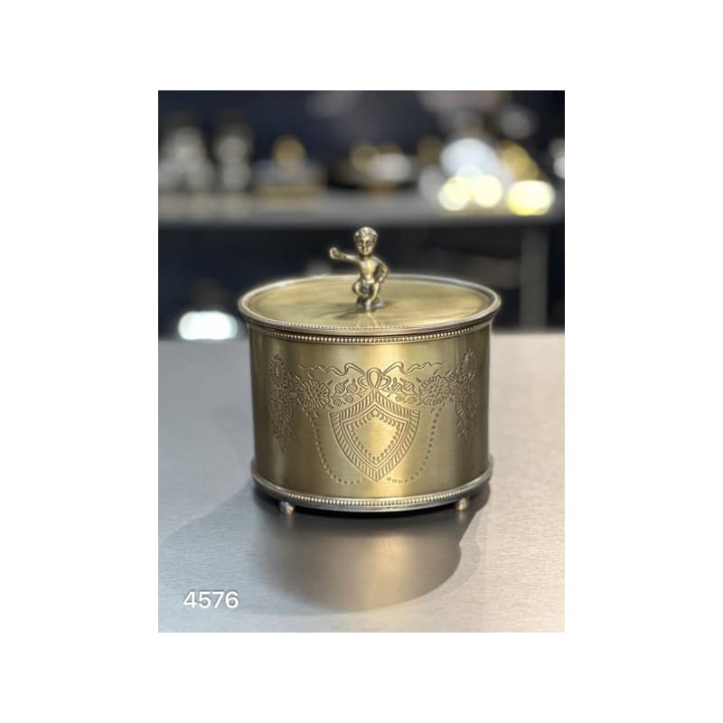 شکلات خوری، قندان برنجی درب فرشته 4576 — تصویر ۲