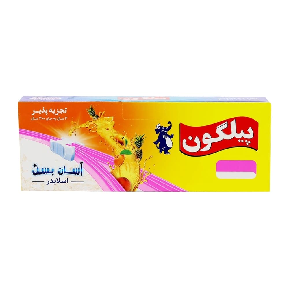 کیسه فریزر زیپدار پیلگون Pilgon سایز 25×30 آسان بست بسته 15 عددی