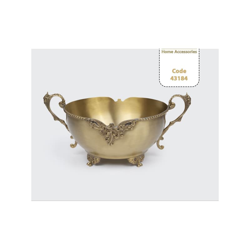 شکلات خوری برنجی چهار پایه ترنج 43294 — تصویر ۳