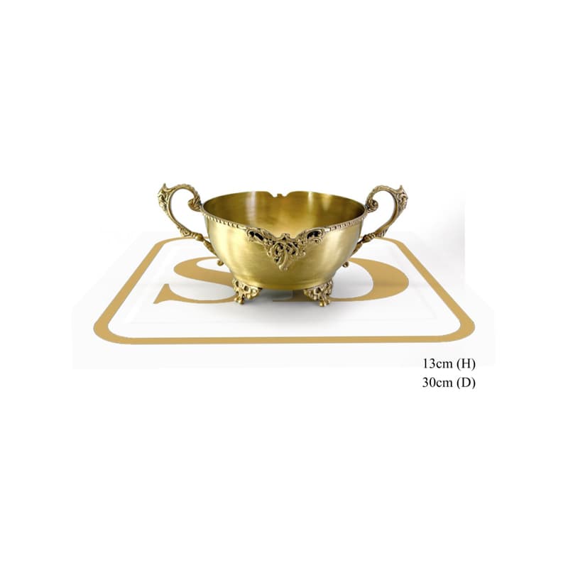 شکلات خوری برنجی چهار پایه ترنج 43294