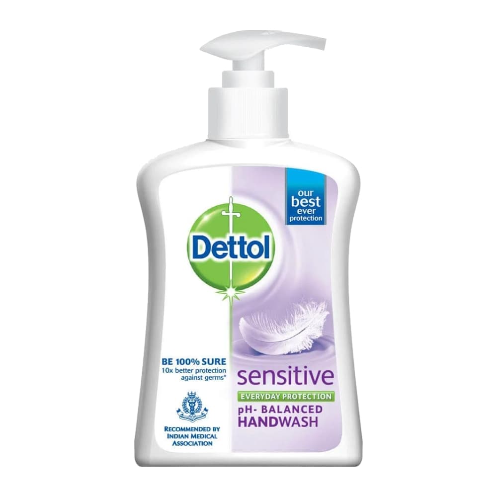 مایع دستشویی دتول Dettol مدل Sensitive مناسب پوست حساس حجم 210 میل