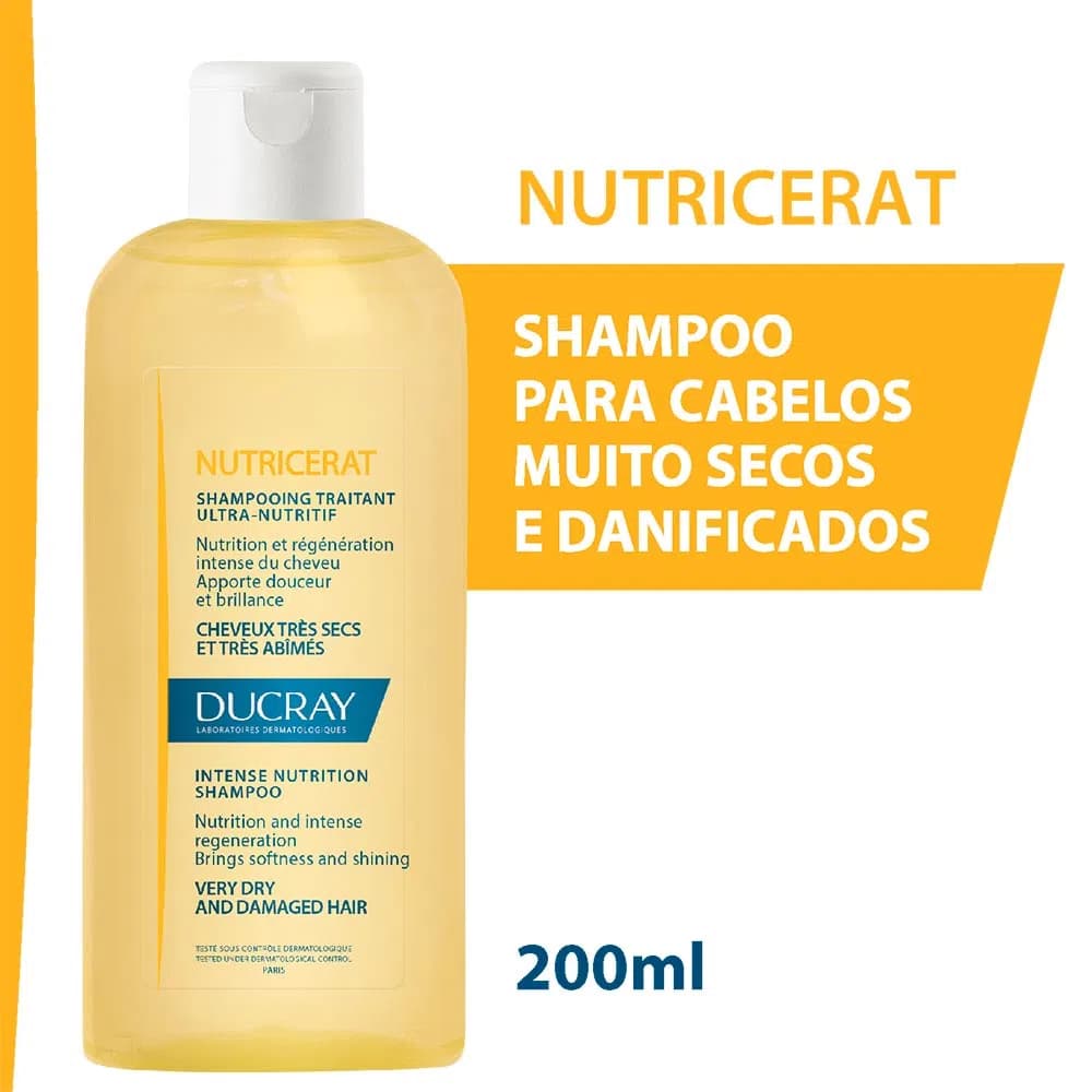 شامپو ترمیم کننده و مغذی دوکری Ducray Nutricerat — تصویر ۲