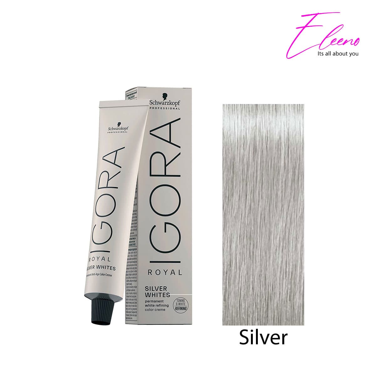 رنگ مو نقره ای ایگورا تنظیم تناژ مو Igora Royal Silver