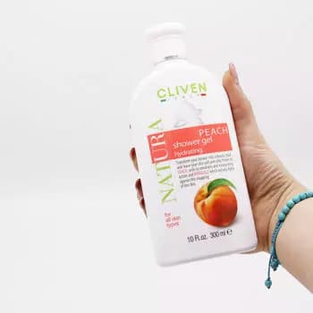 شامپو بدن کلیون حاوی عصاره هلو Cliven Peach Shower Gel — تصویر ۲