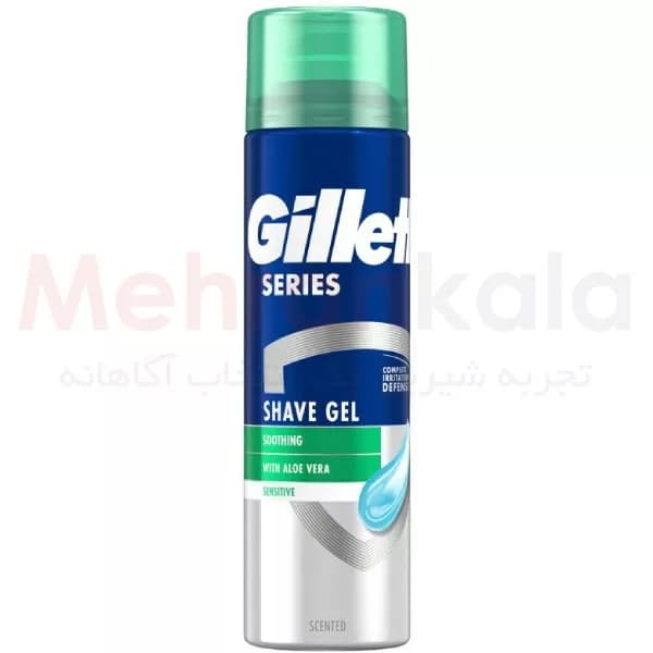 ژل اصلاح پوست های حساس ژیلت مدل Sensetive حجم 200 میلی لیتر