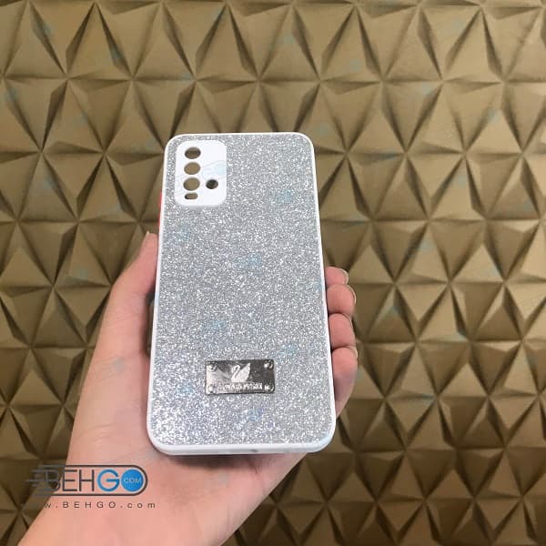 قاب گوشی Redmi 9T کاور اکلیلی سواروسکی با محافظ لنز دوربین شیائومی Redmi 9T — تصویر ۳