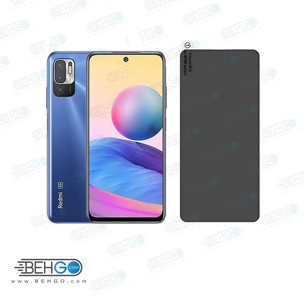 گلس حریم شخصی گوشی شیائومی ردمی نوت 10 فایوجی حریم شخصی شیشه ای Privacy Glass for Xiaomi Redmi Note 10 5G — تصویر ۲