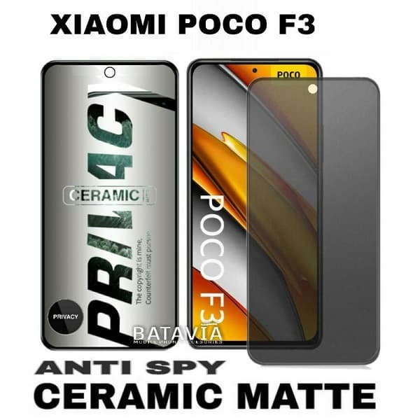 گلس حریم شخصی گوشی شیائومی پوکو X3 GT محافظ صفحه نمایش شیشه ای Xiaomi Redmi Note 9 Pro / Poco X3 Pro / X3 / X3 GT / F3 — تصویر ۵
