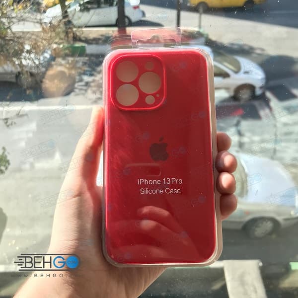 قاب ایفون 13 پرو کاور سیلیکونی اپل با محافظ لنز دوربین iPhone 13 pro — تصویر ۸