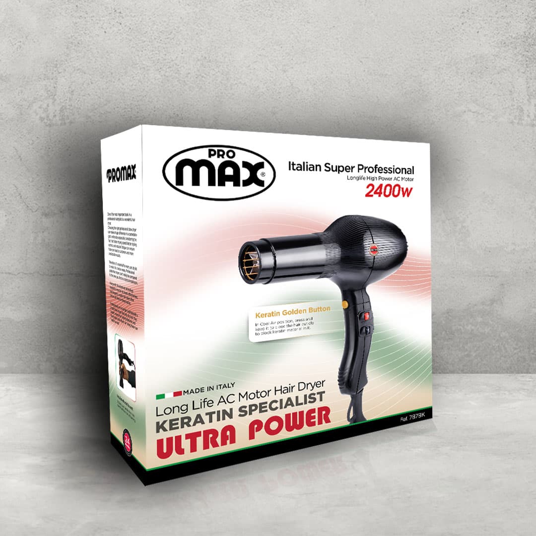 سشوار پرومکس کراتین مدل 7878K فوق حرفه ای Promax — تصویر ۲