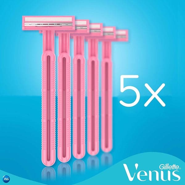 خودتراش زنانه ژیلت مدل Simply Venus Basic بسته 5 عددی — تصویر ۲