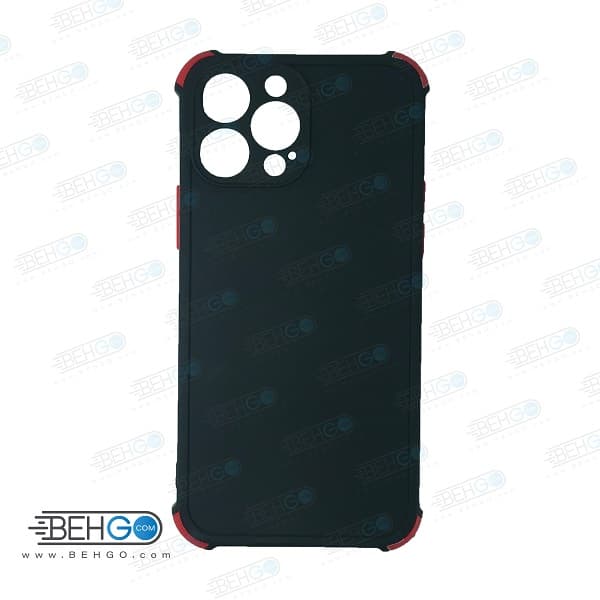 قاب ایفون 13 پرو مکس کاور مدل دکمه رنگی اپل با محافظ لنز دوربین گوشی Camera Cover color key Case for iPhone 13 Pro Max — تصویر ۲