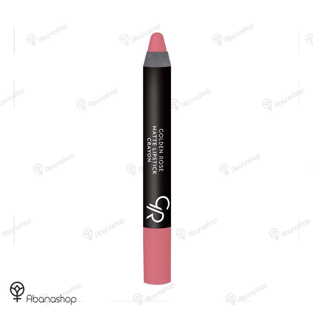 رژ لب مدادی مات مدل کرایون گلدن رز | golden rose matt lipstick crayon — تصویر ۴