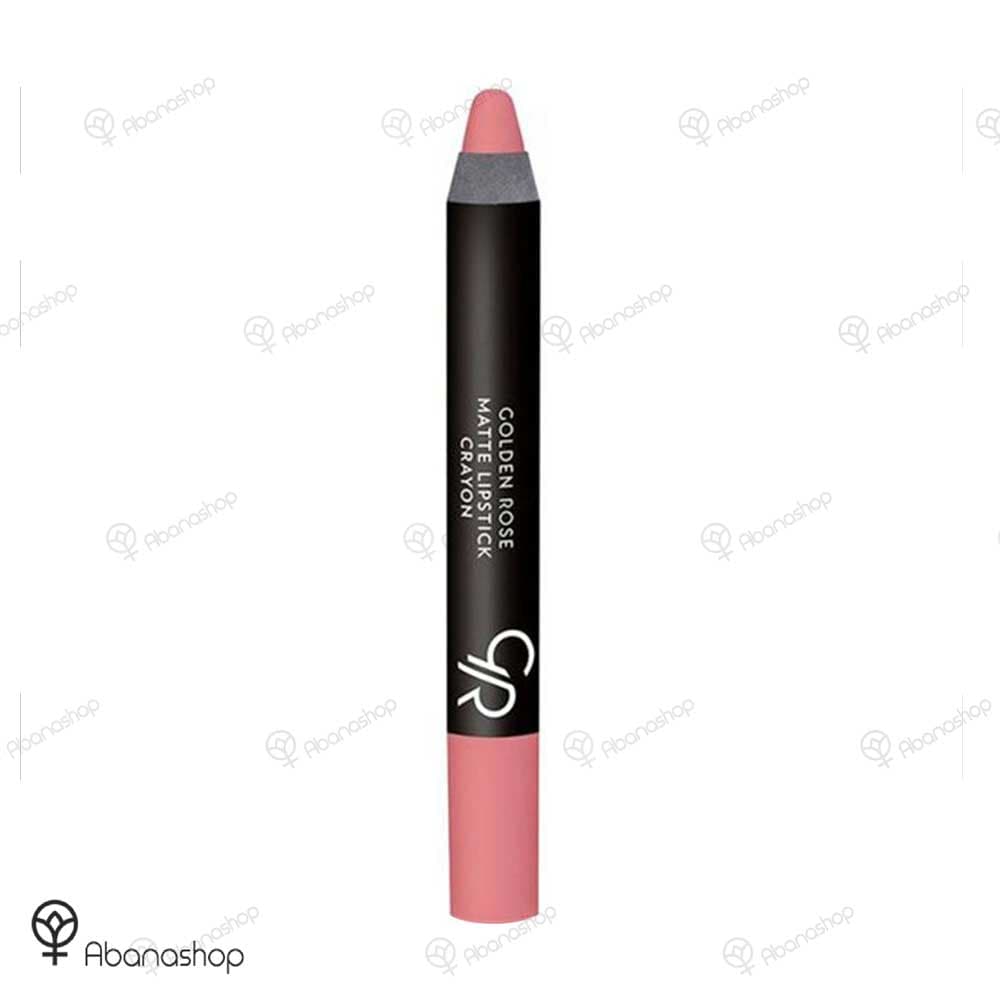 رژ لب مدادی مات مدل کرایون گلدن رز | golden rose matt lipstick crayon — تصویر ۷