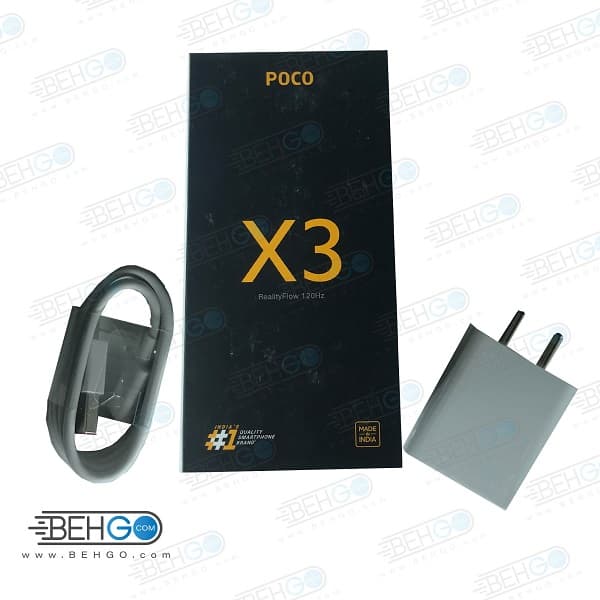 شاژرر 33 واتی توربو شارژر شیائومی مدل MDY-11-EM اصلی 100 درصد اورجینال سرجعبه با کابل تایپ سی Poco X3 — تصویر ۳