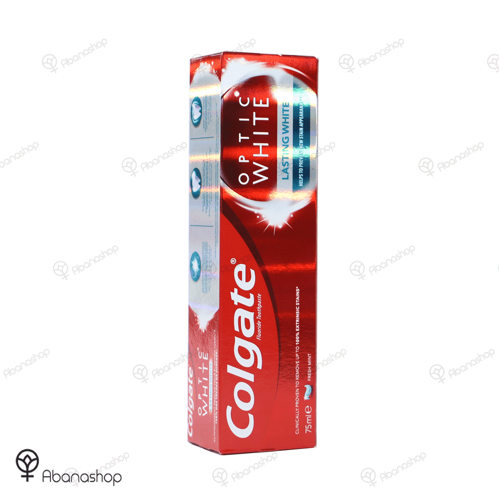 خمیر دندان Optic White مدل Lasting white کلگیت Colgate