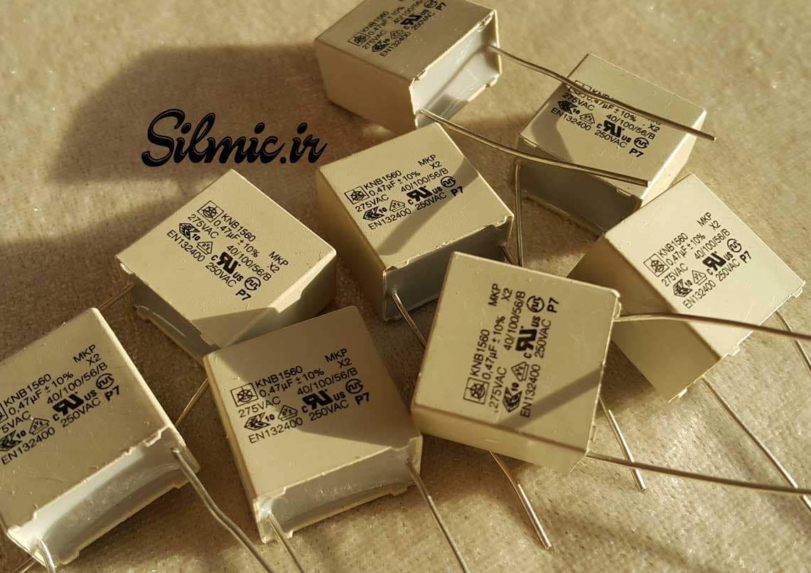 خازن پلی پروپیلن 470 نانو فاراد 275 ولت ac ساخت ISKRA اسلوونی سری KNB — تصویر ۲