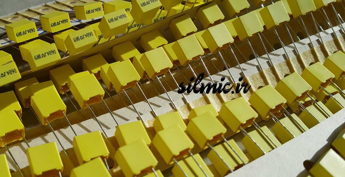 خازن 680 نانو فاراد 63 ولت Polyester Film MKT ساخت Thomson AVX ایتالیا — تصویر ۲