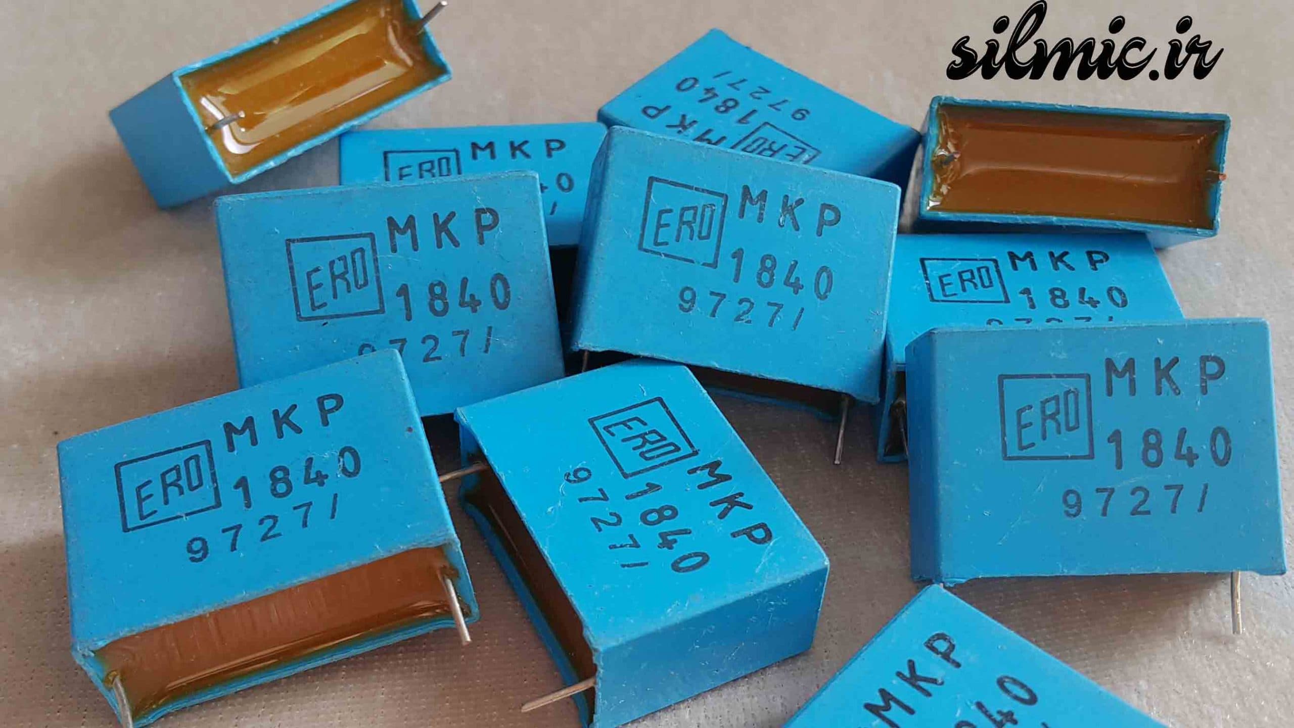 خازن های فرکانسی 820 نانو فاراد 400 ولت ERO آلمان سری MKP 1840 پلی پروپیلن — تصویر ۲