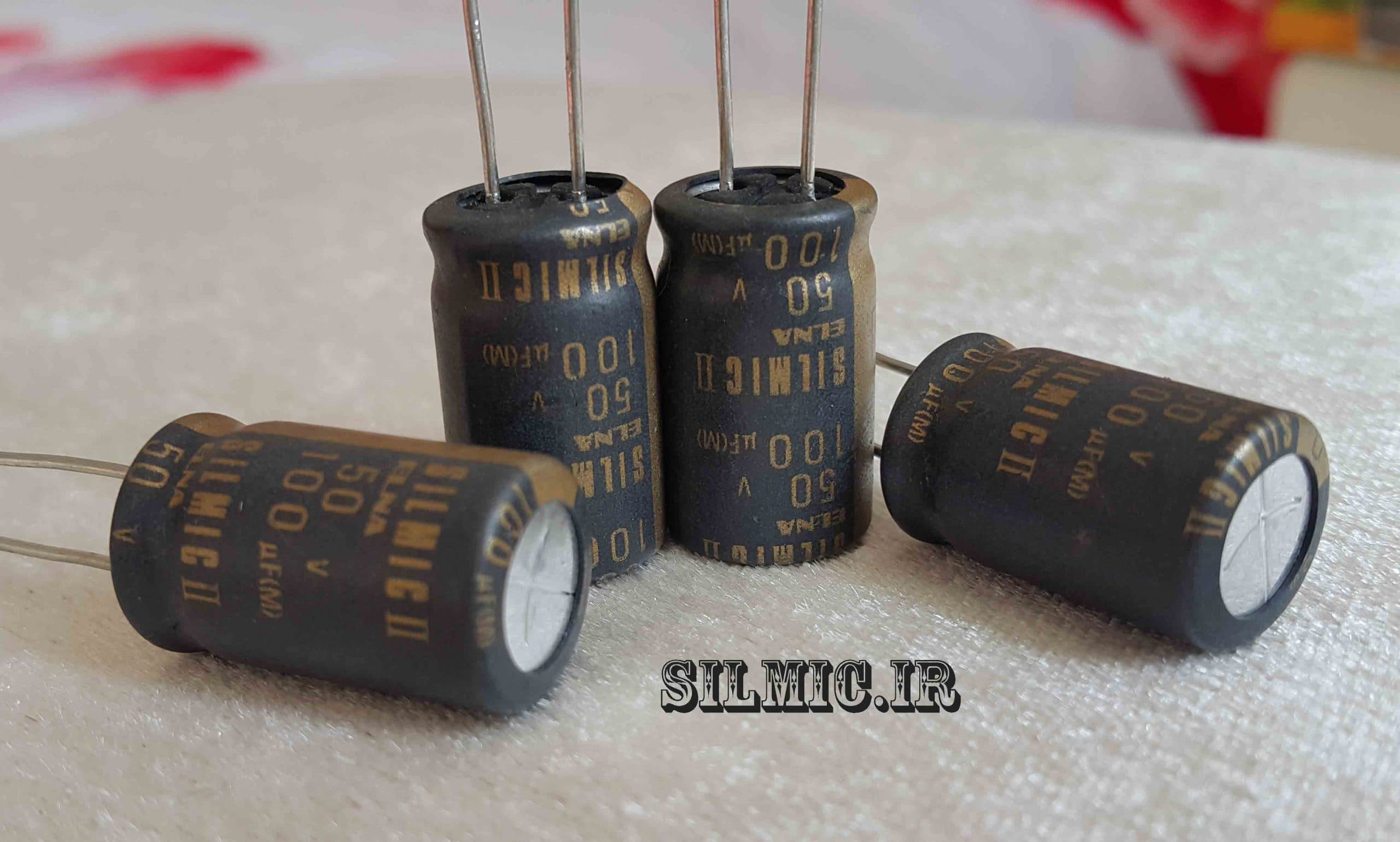 خازن سیلمیک 1000 میکرو فاراد 50 ولت ELNA های گرید صوتی RFS ( SILMICII ) — تصویر ۵