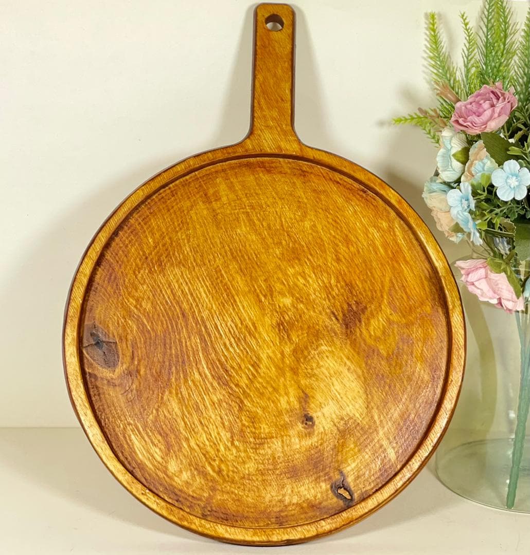 سینی گرد دسته راکتی چوبی (1) ارسال نیمه رایگان