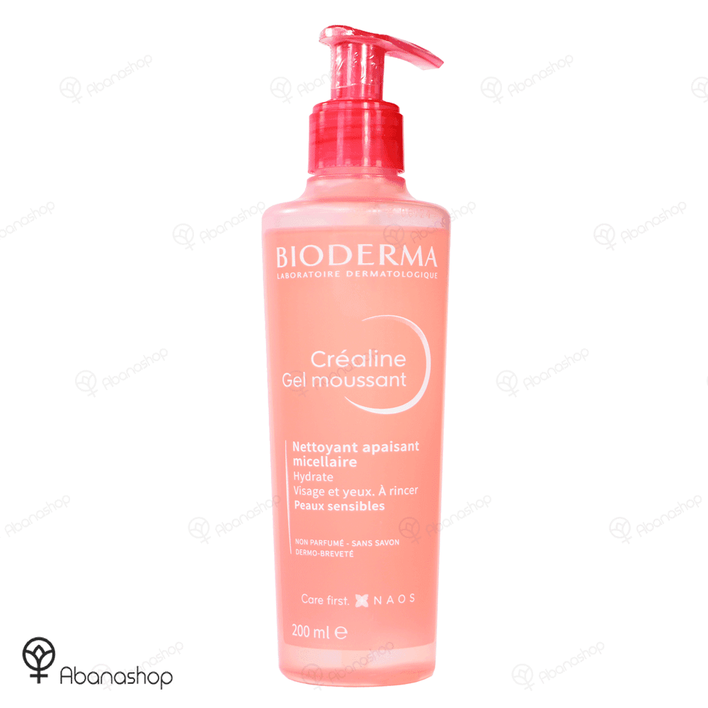 ژل فوم میسلار شستشوی صورت پوست حساس crealine بایودرما bioderma