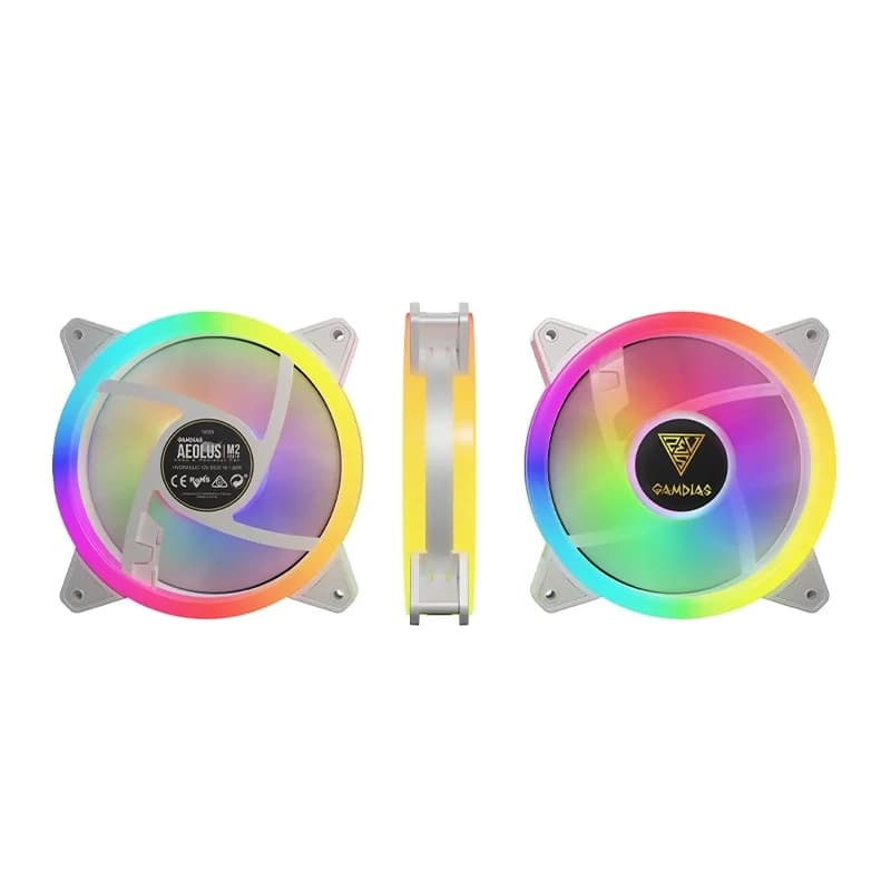فن کیس گیم دیاس AEOLUS M2-1204R WH — تصویر ۲