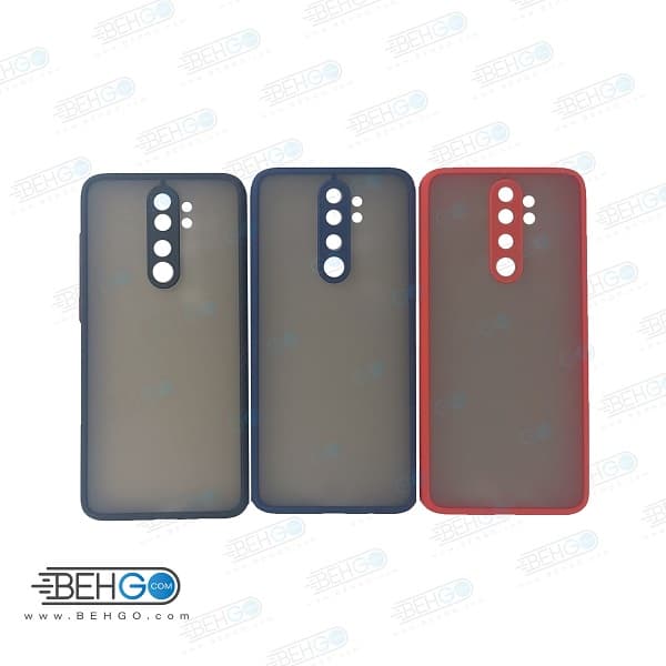قاب Xi Redmi Note 8 Pro کاور شیائومی ردمی نوت 8 پرو مدل پشت مات با محافظ لنز دوربین