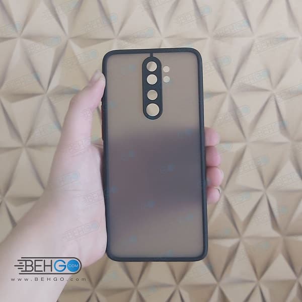 قاب Xi Redmi Note 8 Pro کاور شیائومی ردمی نوت 8 پرو مدل پشت مات با محافظ لنز دوربین — تصویر ۳