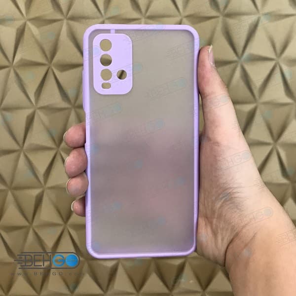 قاب Redmi 9T کاور محافظ ردمی 9 تی گارد مدل پشت مات اصلی با برجستگی لنز دوربین دور سیلیکونی گوشی شیائومی Redmi 9T — تصویر ۶